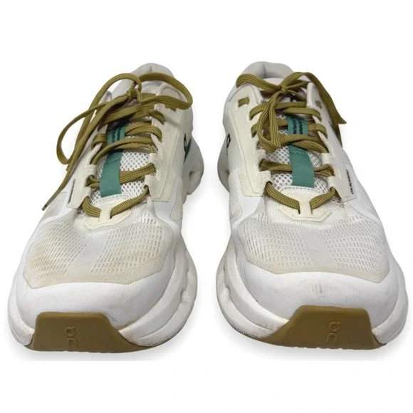 On Cloudrunner 2 Running Shoes Mens 10 White Green Sneakers 3ME10142404 - Picture 2 of 11